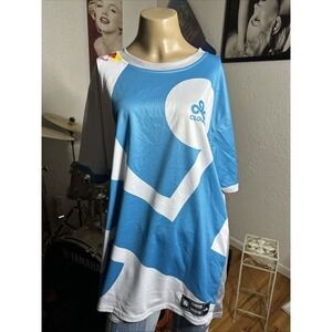 Cloud 9 Jersey Mens Blue White 3XL E-Sports 10Year Anniversary League Of Legends
